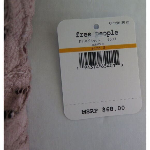 Free People Intimately F19L04406-6537 Women's Sz S Mauve Adella Lace Cami $68 - Picture 3 of 5
